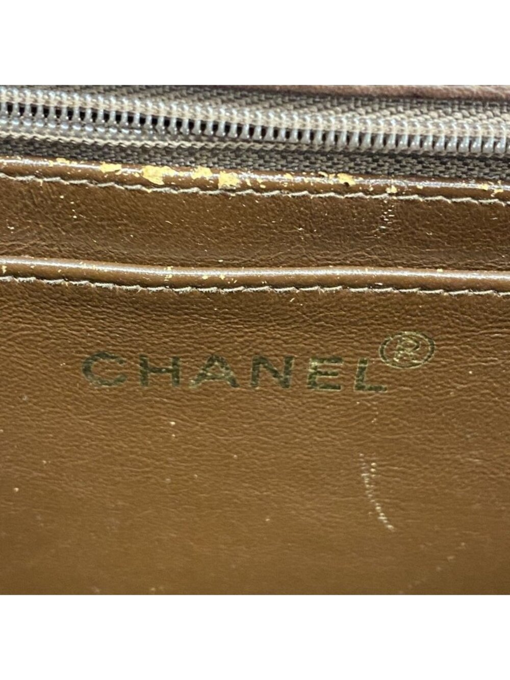 Chanel Shoulder Bag Quilted Lambskin Brown Gold - Picture 5 of 10